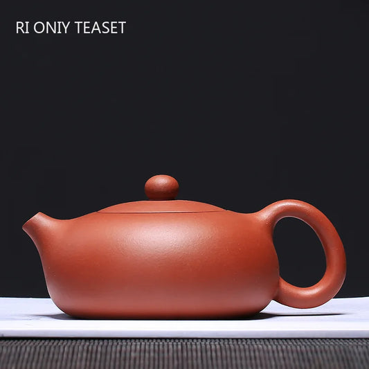 230ml Yixing Famous Purple Clay Teapots Xishi Tea Pot Ball hole Filter Kettle Raw Ore Handmade Zisha Tea Set Customized Gifts