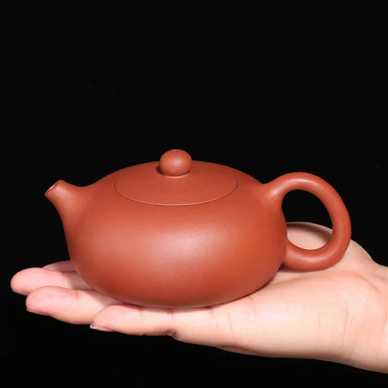 230ml Yixing Famous Purple Clay Teapots Xishi Tea Pot Ball hole Filter Kettle Raw Ore Handmade Zisha Tea Set Customized Gifts