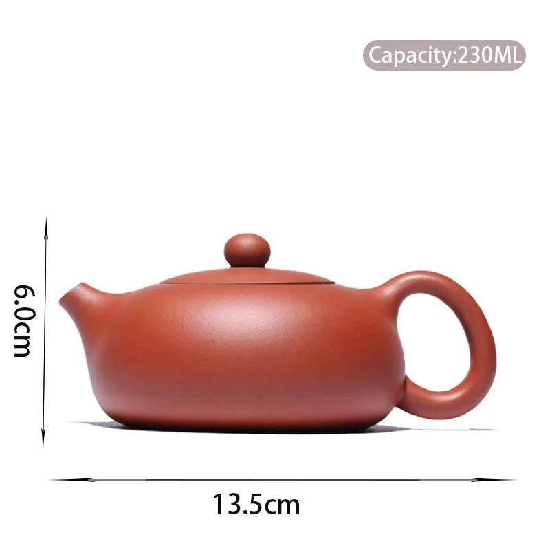 230ml Yixing Famous Purple Clay Teapots Xishi Tea Pot Ball hole Filter Kettle Raw Ore Handmade Zisha Tea Set Customized Gifts