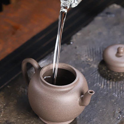 230ml Yixing Purple Clay Teapots Handmade Tea Pot Raw Ore Grey Section Mud Kettle Chinese High-end Zisha Tea Set Collection