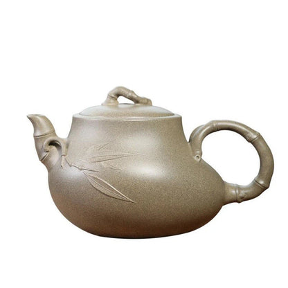 230ml Yixing Raw Ore Purple Clay Teapots Famous Handmade Bamboo Tea Pot Kettle Chinese High-end Zisha Tea Set Collection Gifts