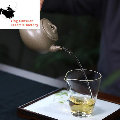 230ml Yixing Raw Ore Purple Clay Teapots Famous Handmade Bamboo Tea Pot Kettle Chinese High-end Zisha Tea Set Collection Gifts