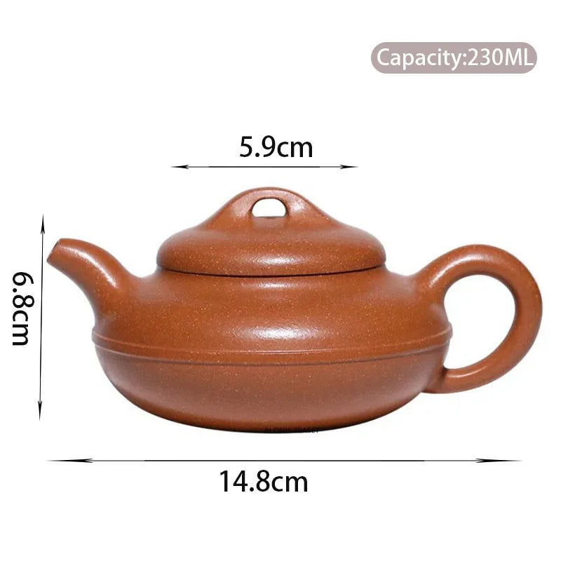 230ml Yixing Raw Ore Purple Clay Teapots Famous Handmade Tea Pot Kettle Chinese High-end Zisha Tea Set Teaware Collection