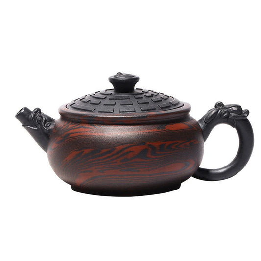 230ml Yixing Tradition Purple Clay Teapots Famous Handmade Tea Pot Raw Ore Old Purple Mud Beauty Kettle Chinese Zisha Tea Set