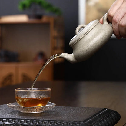 234cc Yixing Purple Clay Teapots Classic Tea Pot Raw Ore Beauty Kettle Master Handmade Zisha Tea Set Customized Gifts