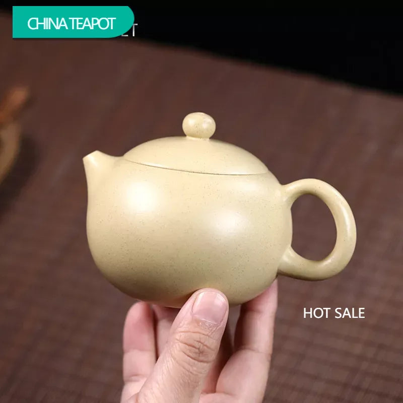220ml Authentic Yixing Purple Clay Teapots Famous Handmade Xishi Tea Pot Raw Ore Beauty Kettle Chinese Zisha Tea Set Teaware