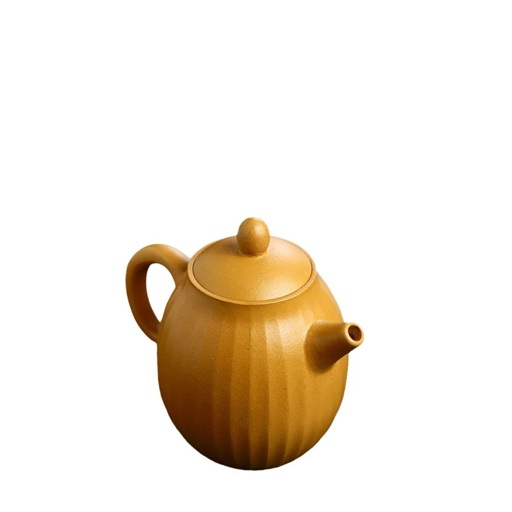 240cc Chinese teapot Yixing Purple Clay Pot Pure Handmade Original Gold Dragon Egg Pot Kung Fu Tea Set Teapot Small Capacity