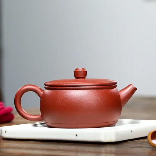 240cc Yixing Clay Teapot Elephant  Lid Household Kung Fu Teaware Ceramic Kettle Raw Ore Teapots Tea Ceremony Supplies