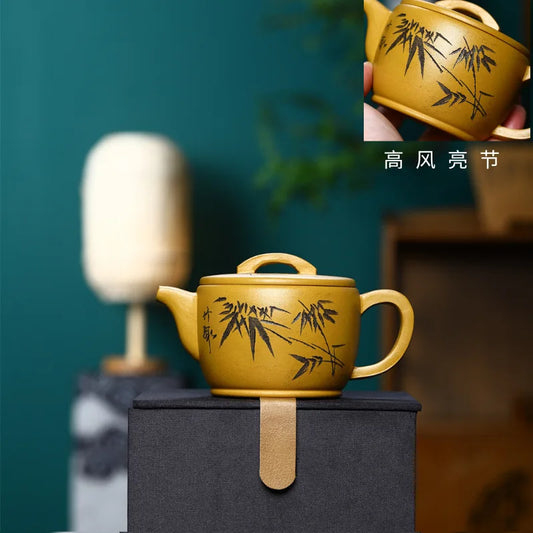 240cc Yixing Pumpkin Tea Pot Purple Clay Teapots Handmade Zisha Tea Set Authentic Teaware