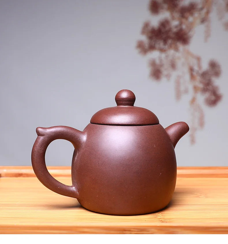 240cc Yixing Purple Clay Teapot Handcraft Tea Pot Pure Raw Ore Handmade Traditional Dahongpao Teaware High Quality Filter Kettle