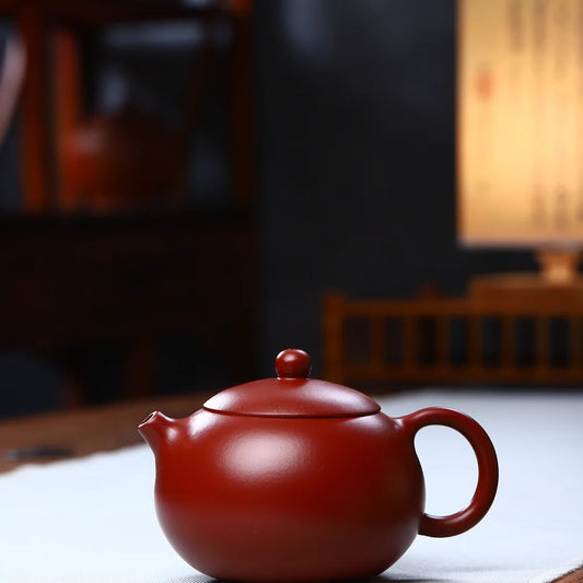 240cc Yixing Teapot Tea Pot filter Xishi Pot Beauties Handmade Purple Clay Teaware customized Gifts Drinkware Set Drink Puer
