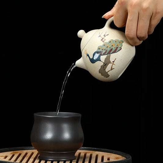 240ml Chinese Yixing Purple Clay Teapot Household Filter Tea Maker Boutique Tea Sets Accessories Section Mud Zisha Tea Pot