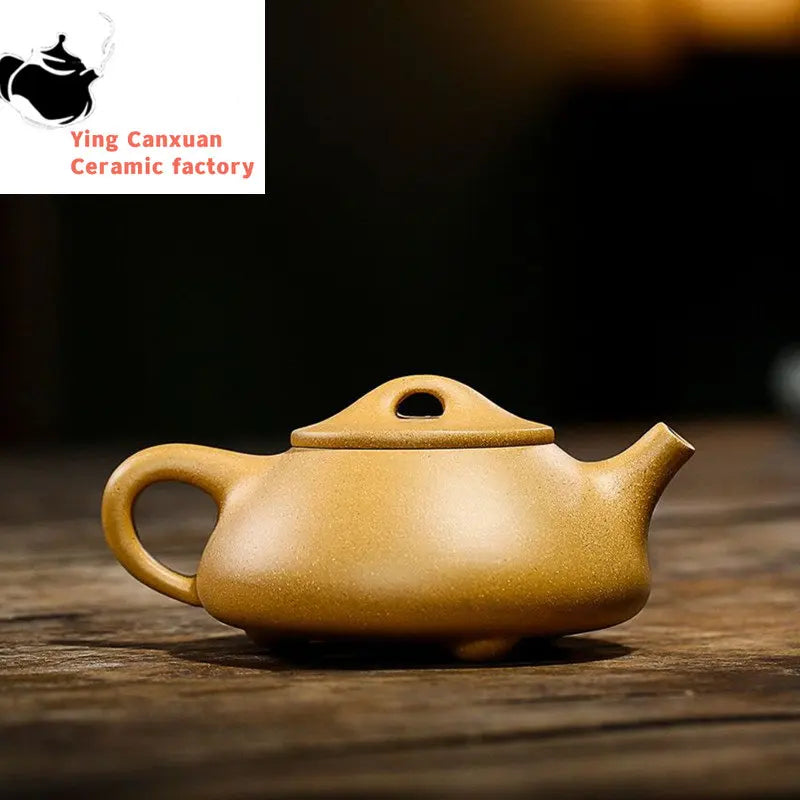 240ml Chinese Yixing Purple Clay Teapots Raw Ore Section Mud Stone Scoop Tea Pot Zisha Plum Bossom Kettle Household Tea Set