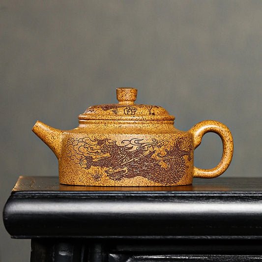240ml Tradition Section Mud Filter Teapot Master Handmade Yixing Purple Clay Tea Pot Custom Tea Accessories Zisha Tea Set