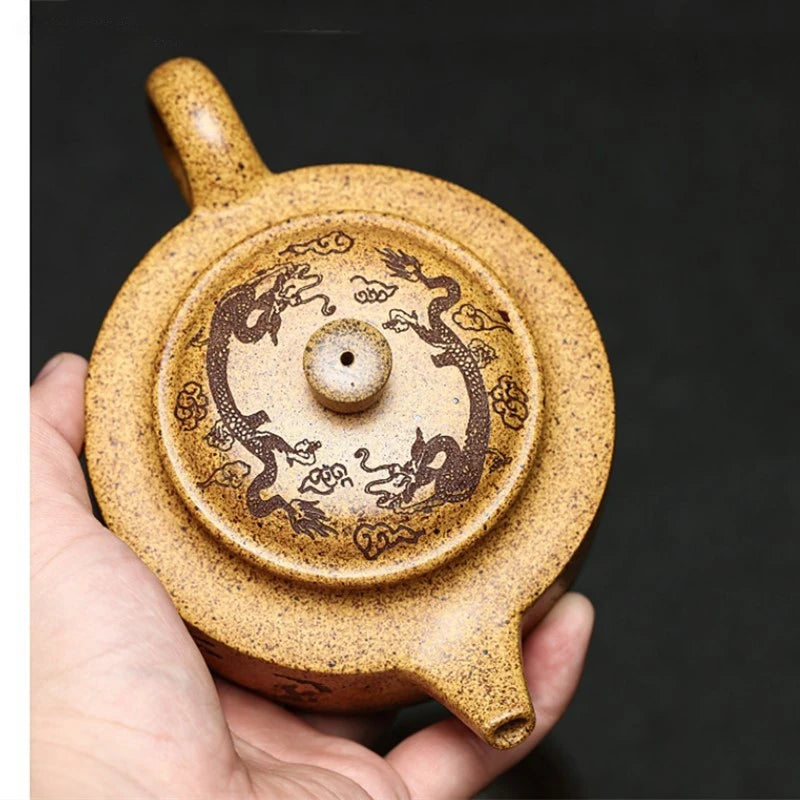 240ml Tradition Section Mud Filter Teapot Master Handmade Yixing Purple Clay Tea Pot Custom Tea Accessories Zisha Tea Set