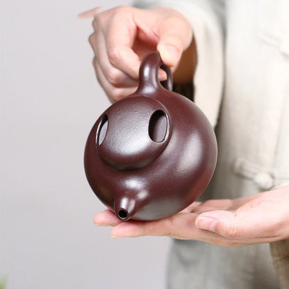 240ml Yixing High-end Purple Clay Teapots Famous Handmade Tea Pot Raw Ore Zhu Mud Kettle Chinese Zisha Tea Set Collection Gifts