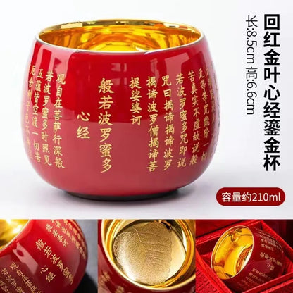 24K Gilt Suet Jade Porcelain Cup Jianzhan Tea Calendula Tiger Master Gift Box Personal Ceramic Cups Teaware Kitchen Dining Bar