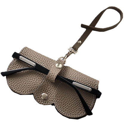 2Pcs Soft Leather Sunglasses Bag Eyeglasses Reading Glasses Case Holder Storage