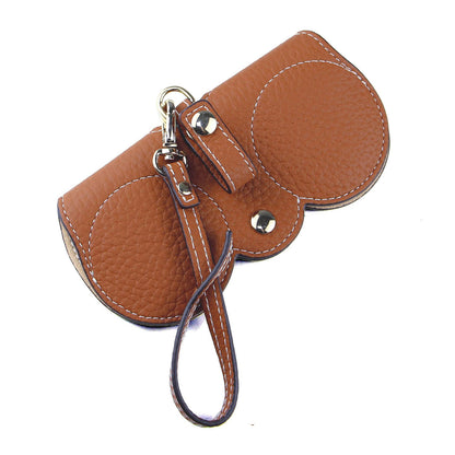 2Pcs Soft Leather Sunglasses Bag Eyeglasses Reading Glasses Case Holder Storage