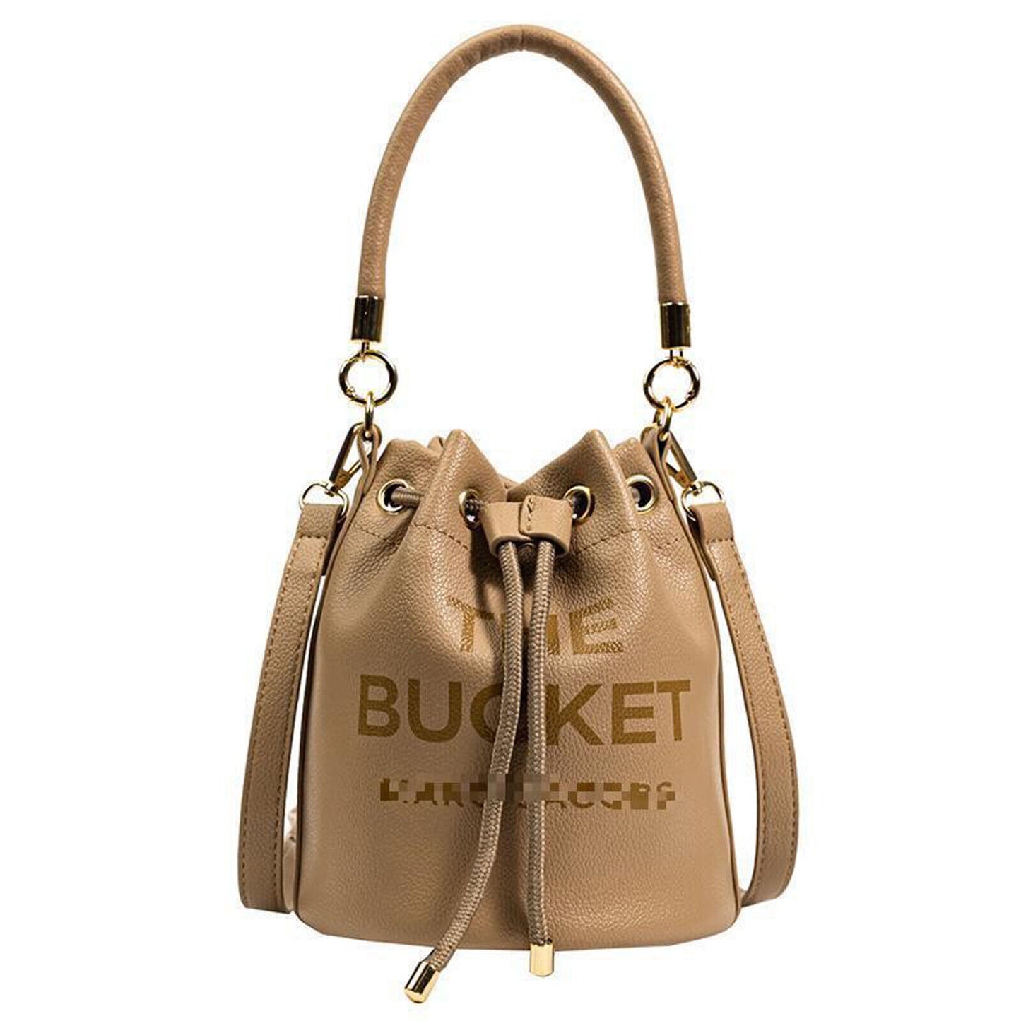 Women's Shoulder Bags Desinger Drawstring Bucket Bag, Top Faux Leather Handbags