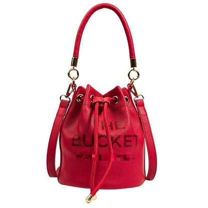 Women's Shoulder Bags Desinger Drawstring Bucket Bag, Top Faux Leather Handbags
