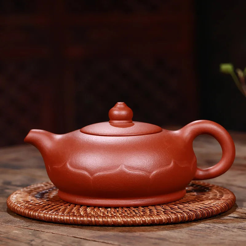 250CC Dingshu Town Yixing China Black Tea Dahongpao Original Mine Purple Casserole Wholesale Zen Lotus Teapot Kungfu Tea Set