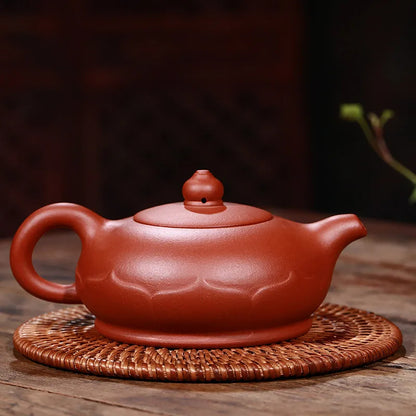 250CC Dingshu Town Yixing China Black Tea Dahongpao Original Mine Purple Casserole Wholesale Zen Lotus Teapot Kungfu Tea Set