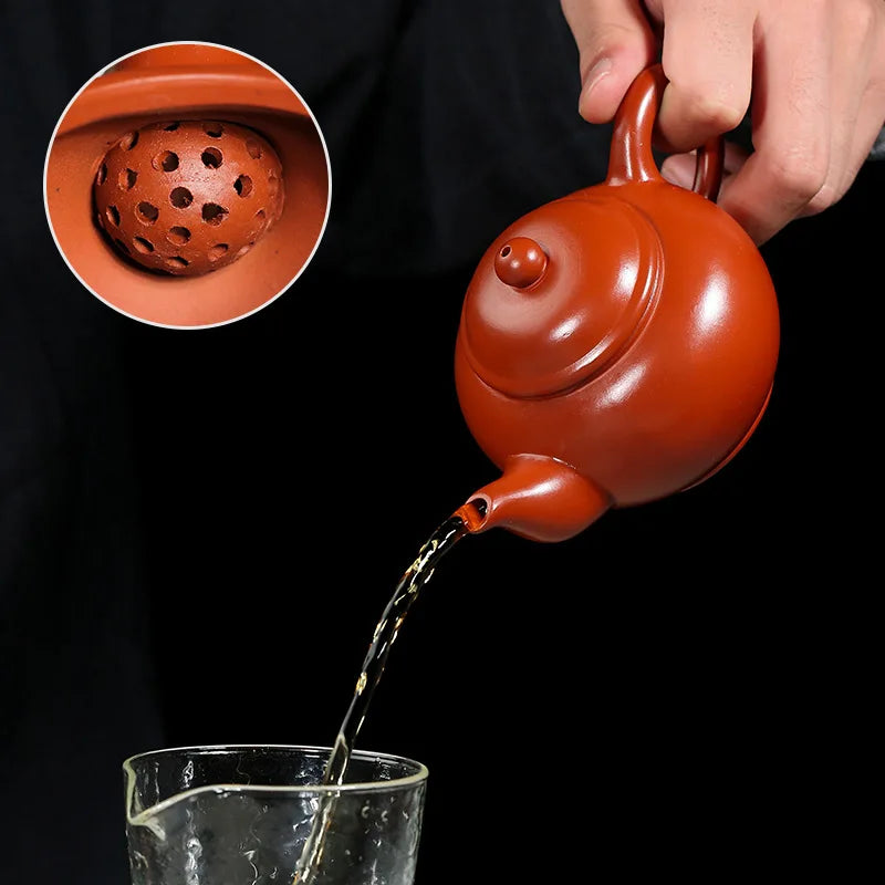 250CC Yixing Purple Clay Teapot Chinese Kettle Kung Fu Zisha Tet Set Puer Teaware Free Shipping