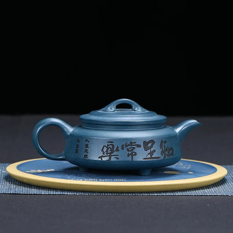250cc Chinese Yixing Purple Clay Teapots Famous Artists Handmade Raw Ore Zisha Tea Pot Kettle High-end Tea Set Collection Gifts