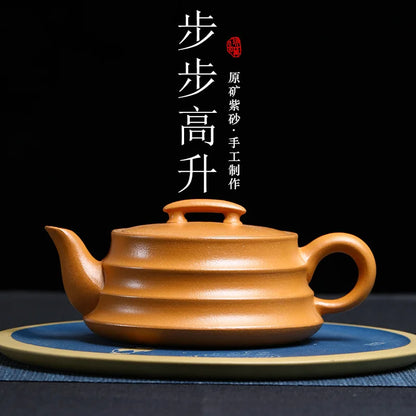 250cc Classic Yixing Purple Clay Teapot Handmade Section Mud Xishi Pot Zisha Filter Beauty Kettle Chinese Tea Set Accessories