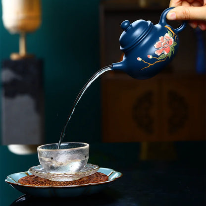 250cc Yixing Handmade Purple Clay Teapots Infuser Xishi Tea Pot Beauty Kettle Customized Zisha Set Authentic Gift