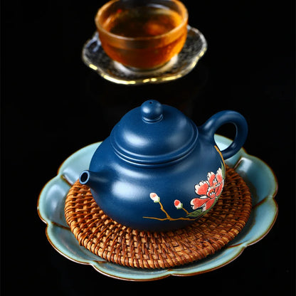 250cc Yixing Handmade Purple Clay Teapots Infuser Xishi Tea Pot Beauty Kettle Customized Zisha Set Authentic Gift