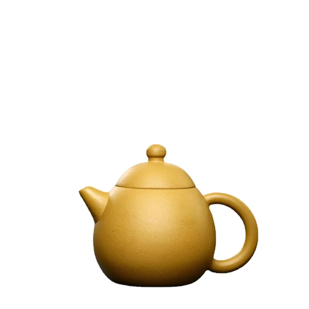 250cc Yixing Pure Handmade Purple Clay Pot Section Mud Raw Mine Duoqiu Pot Kung Fu Tea Set Household Tea Pot