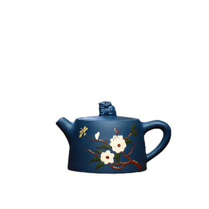 250cc Yixing tea pot purple clay Stone scoop teapot Chinese handmade Tea set Raw ore custom Authentic