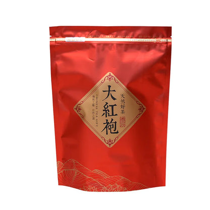 250g/500g Chinese Big Red Robe Tea Set Zipper Bags Wuyi Da Hong Pao Oolong Tea Recyclable Sealing No Packing Bag