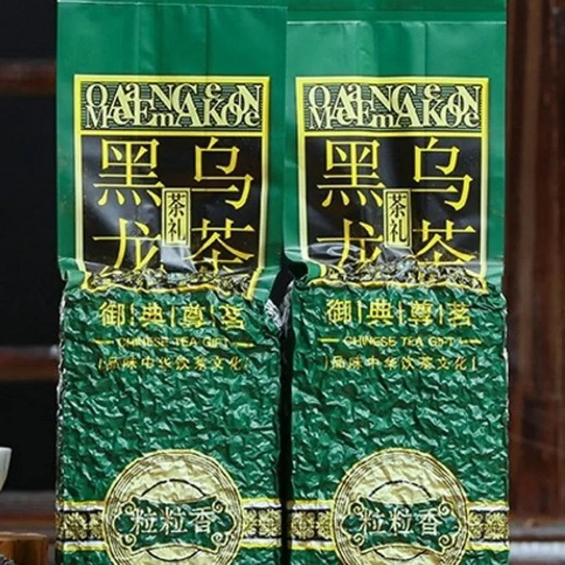 250g/500g Chinese Hei TieGuanYin Tea Set Vacuum Plastic Bags Anxi Tieguanyin Black Oolong Tea Compression Packing Bag