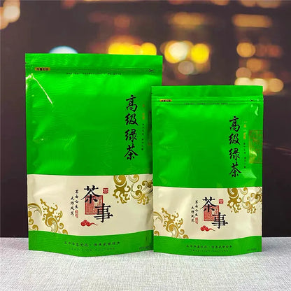 250g/500g Chinese Longjing Tea Pot Zipper Bags YunWu Biluochun Green Tea Recyclable Sealing No Packing Bag