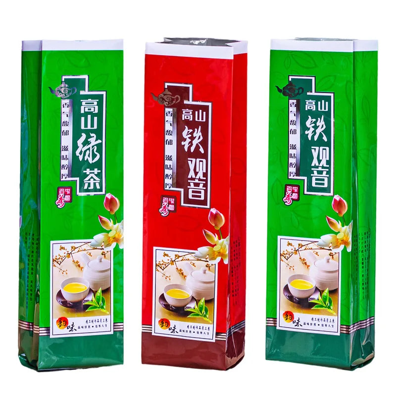 250g China TieGuanYin Tea Set Vacuum Plastic Bags Anxi Tieguanyin Oolong Tea Recyclable Compression NO Packing Bag