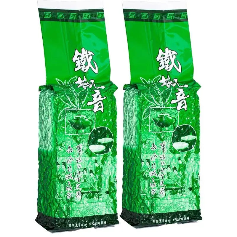 250g China TieGuanYin Tea Set Vacuum Plastic Bags Anxi Tieguanyin Oolong Tea Recyclable Compression NO Packing Bag
