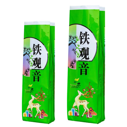 250g China TieGuanYin Tea Set Vacuum Plastic Bags Anxi Tieguanyin Oolong Tea Recyclable Compression NO Packing Bag