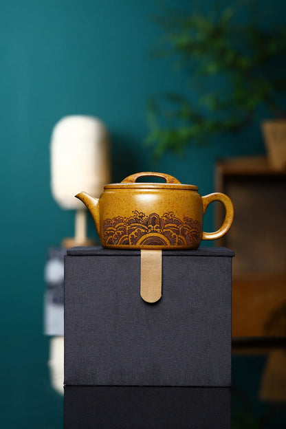 250ml Antique Yixing Purple Clay Tea Pot Raw Ore Section Mud Filter Teaware Handmade Customized Beauty Teapot Zisha Tea Infuser