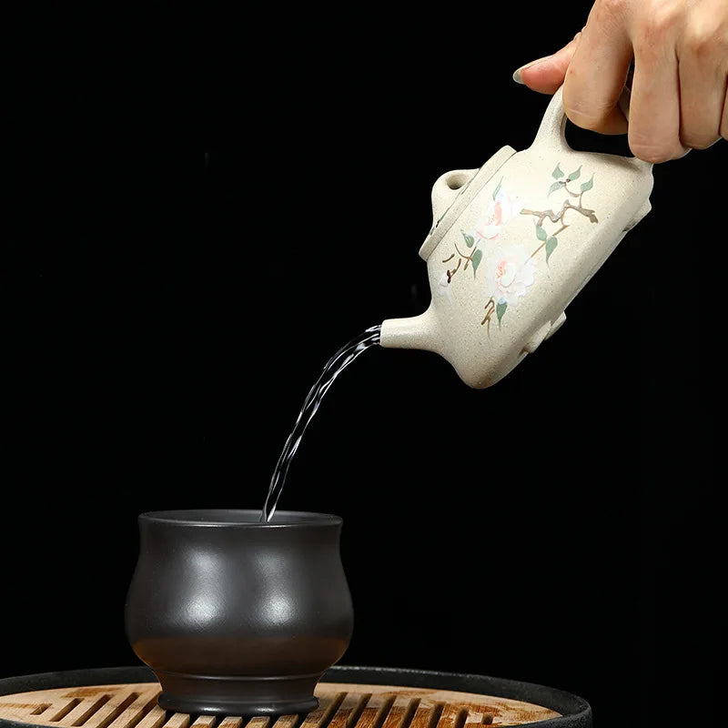 250ml Antique Yixing Purple Clay Teapot Household Filter Beauty Kettle Handmade Tea Infuser Customized Chinese Zisha Tea Set