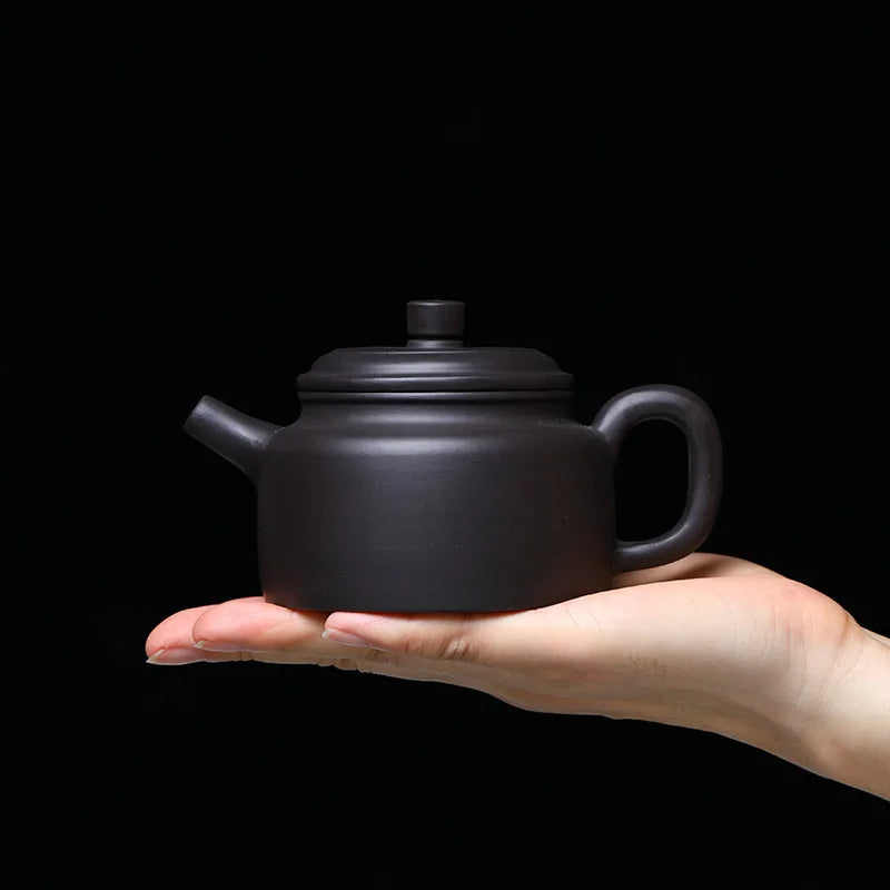250ml Chinese Yixing Purple Clay Teapot Famous Handmade High-end Xishi Tea Pot Hand Carved Kettle Zisha Tea Set Collection