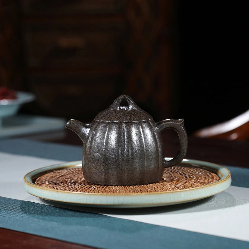 250ml Chinese Yixing Purple Clay Teapot Handmade Beauty Teapot Raw Ore Section Mud Filter Teaware Classic Zisha Tea Accessories