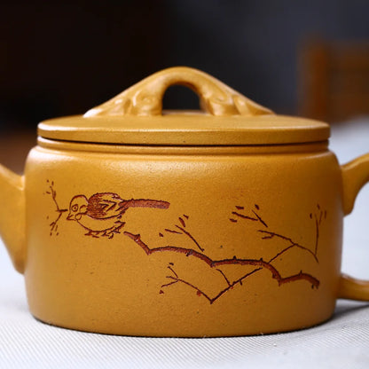 250ml Chinese Yixing Purple Clay Teapot hanwa Shape Tea Infuser Household Filter Beauty Kettle Zisha Tea Ceremony Accessories