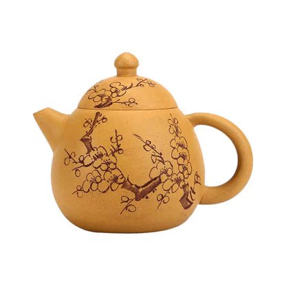 250ml  Chinese Yixing Teapot Handmade Kettle Ball Hole Filter Purple Clay Tea Pot Flower Teaware Kung Fu Teaset
