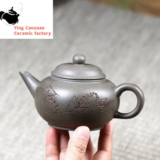 250ml Classic Yixing Purple Clay Teapot Chinese Handmade Filter Tea Pot Home Zisha Beauty Kettle Customized Tea Set Accessories