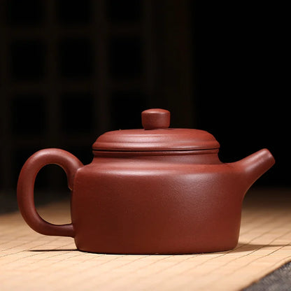 250ml Free Shipping Yixing Purple Clay Teapot German Clock Pot Chinese Raw Ore Clear Cement Zisha Tea Pots
