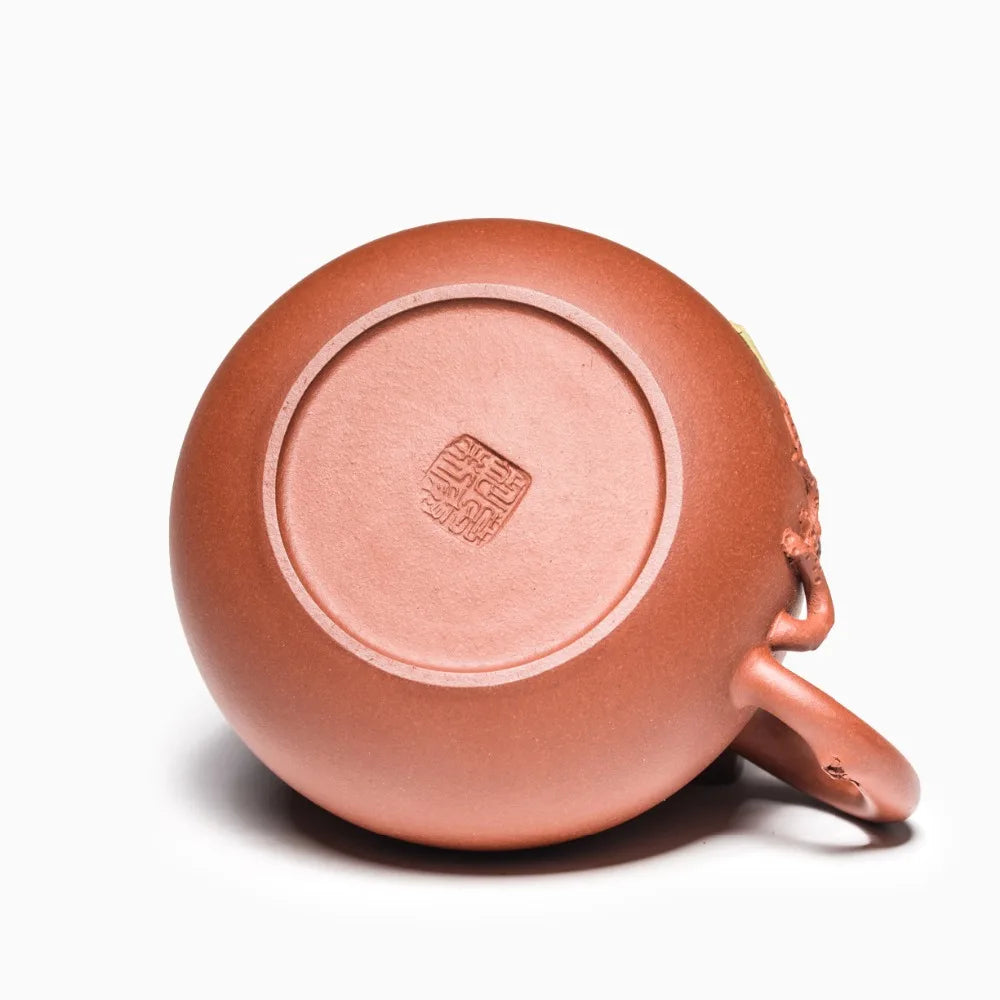250ml Genuine Zisha teapot Yixing original mine purple clay famous handmade ginkgo tea pots tea tray tea table decoration