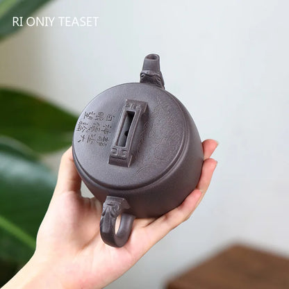 250ml High-end Yixing Purple Clay Teapots Beauty Kettle Large Caliber Famous Handmade Tea Pot Chinese Raw Ore Zisha Tea Set